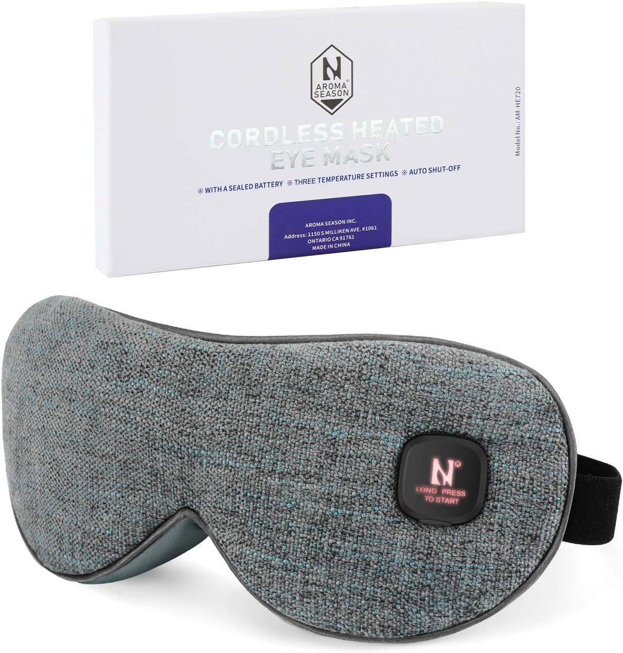 Cordless Heated Eye Mask Moist Heat Dry Eye Relief Compress