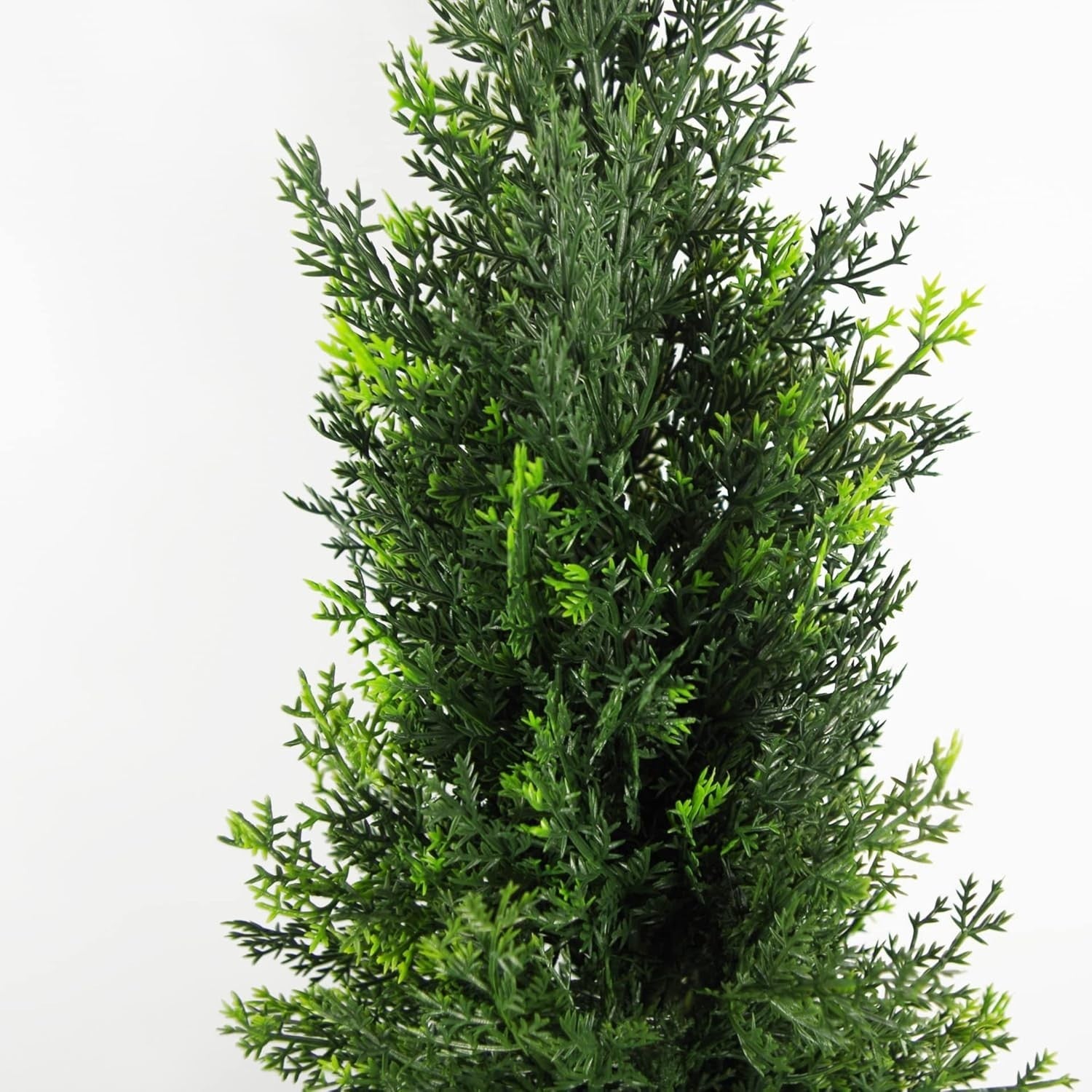 120cm Artificial Cedar Cypress UV Protected Topiary Tree in Weighted Pot Decor