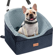 Dog Booster Car Seat Memory Foam Washable Elevated Travel Bed Black