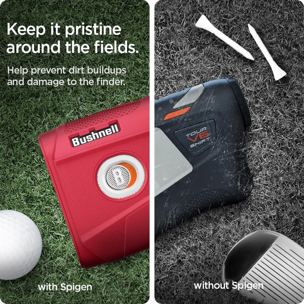 Golf Rangefinder Silicone Case Shockproof Protective Cover Carry Sleeve Red