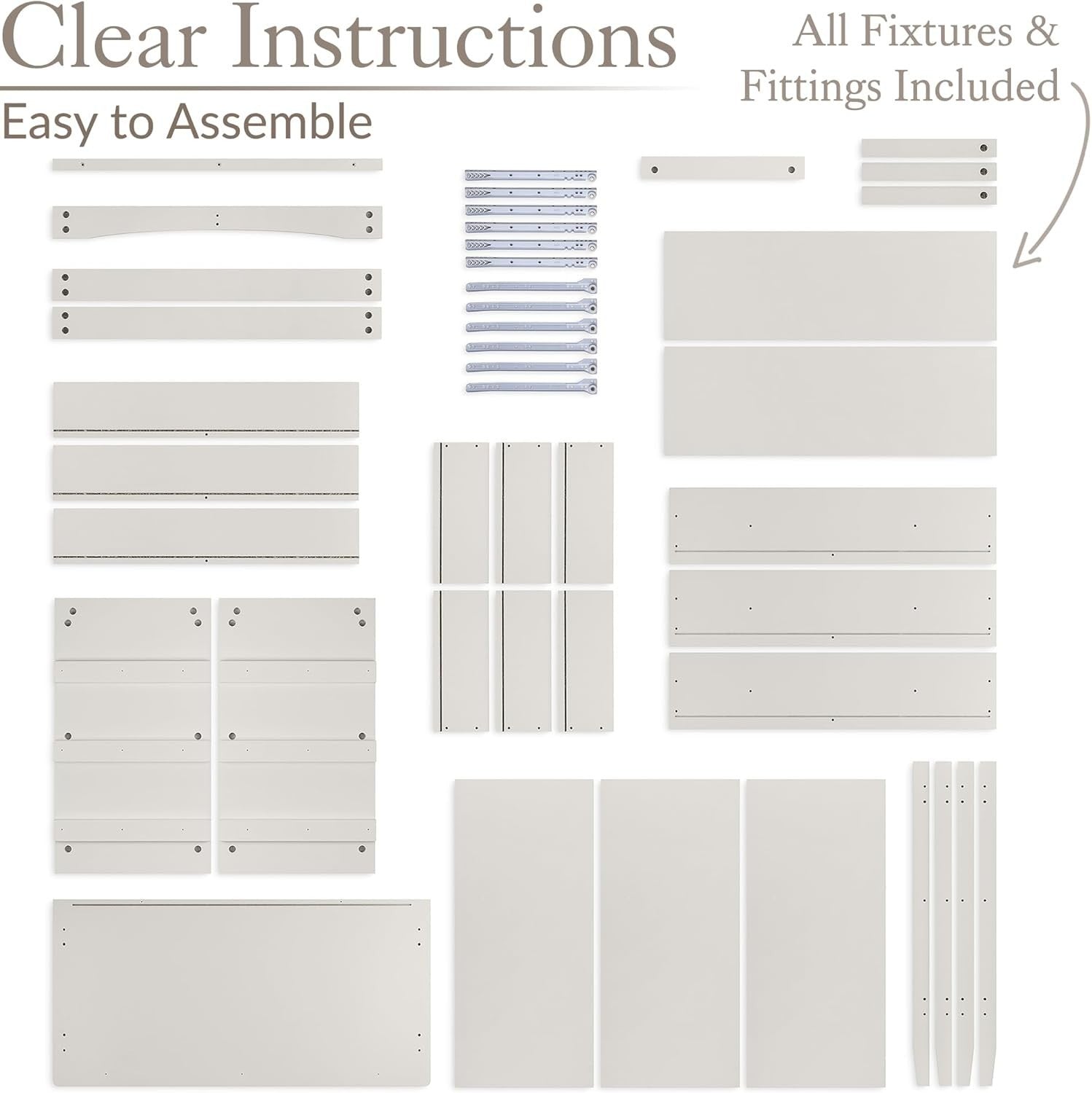 Natural 3 Drawer Chest, MDF Storage Unit, Chrome Handles, 80cm Wide
