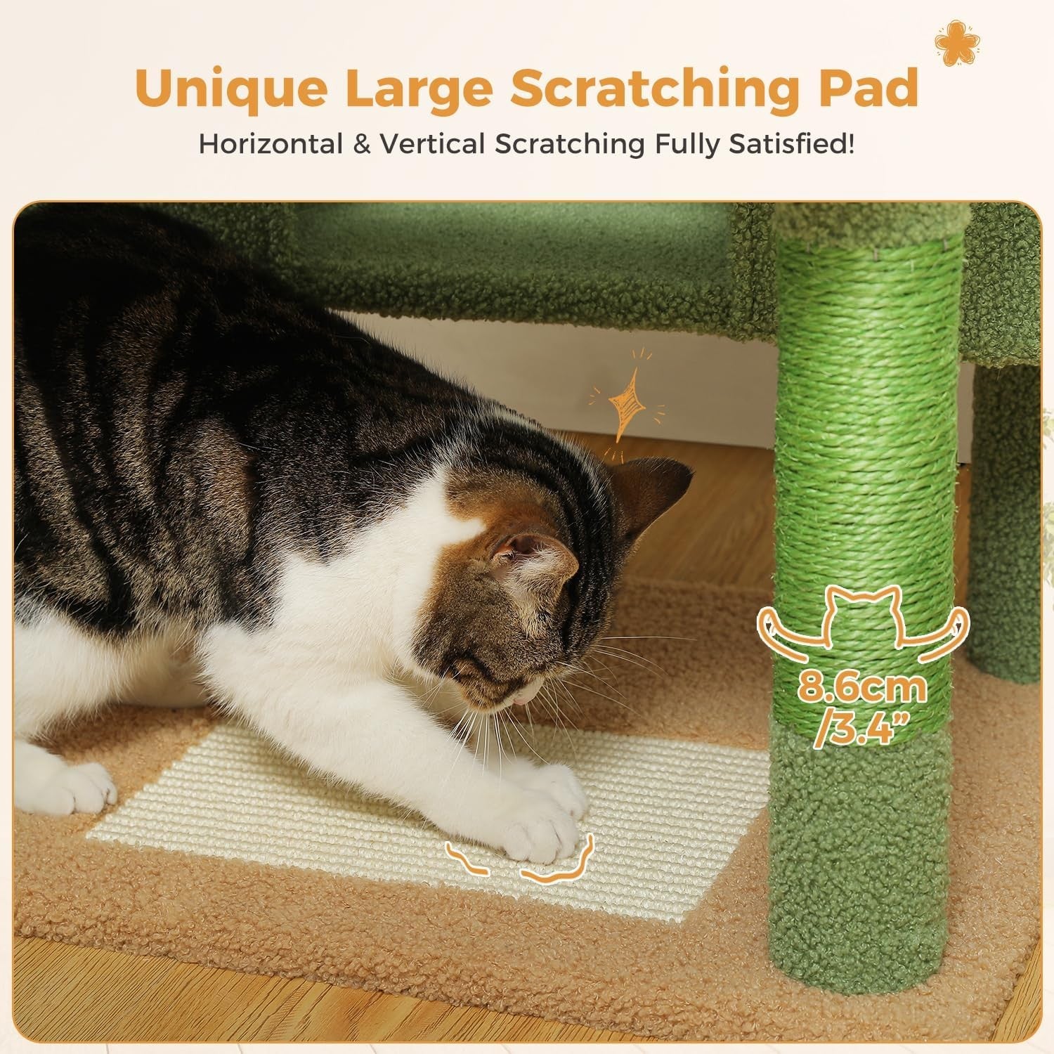 Large Cat Tree 184cm Extra Multi Level Tower With Condos & Scratching Posts
