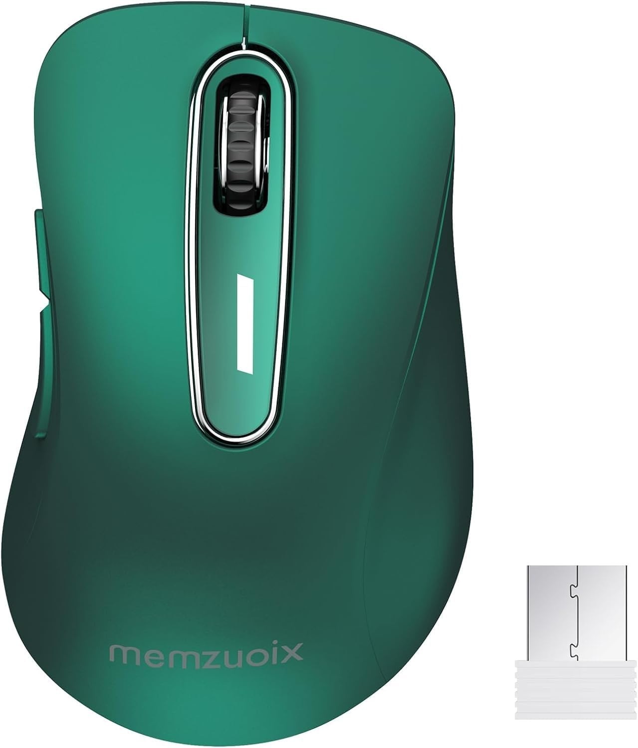 Dark Green Wireless Mouse 1400 DPI USB 2.4G 5-Button Laptop PC