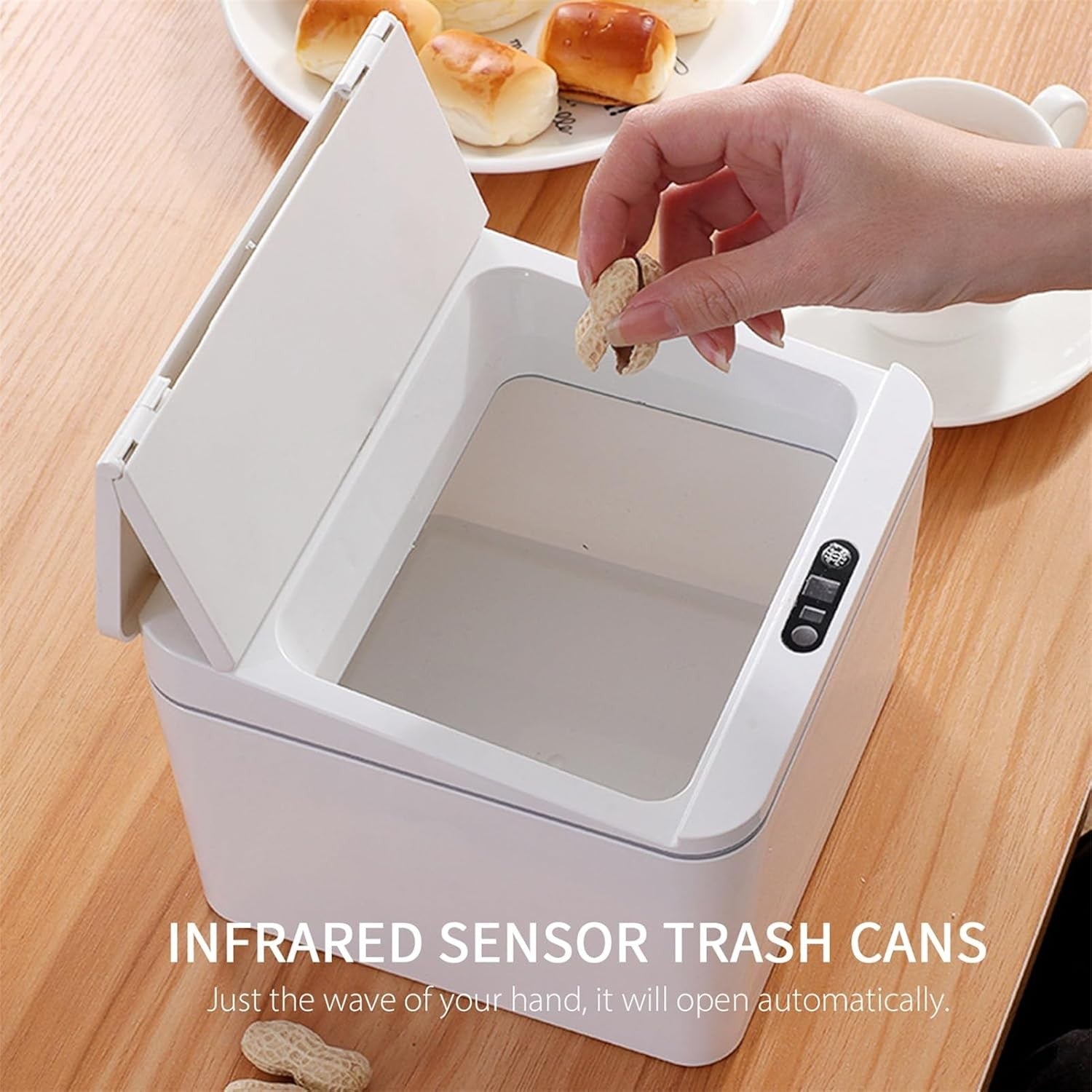 6L Touchless Mini Trash Can | Automatic Sensor Bin for Home & Office