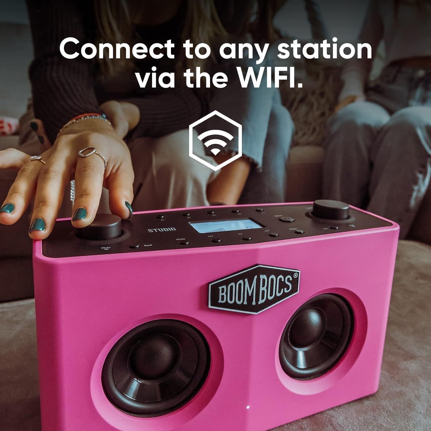 WiFi Internet Radio Bluetooth Speaker Portable FM Alarm 15H Battery