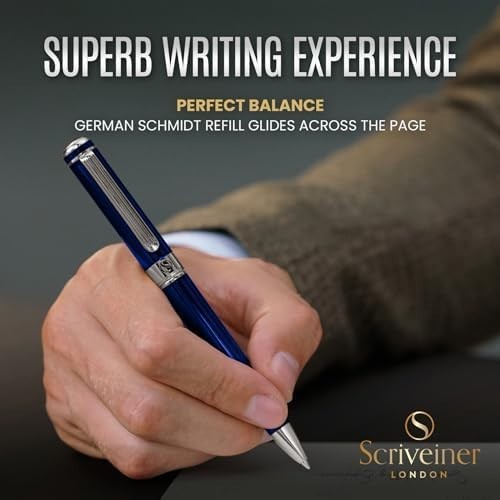 Luxury Ballpoint Pen – Dark Green Brass, Chrome Finish, Refillable Black Ink