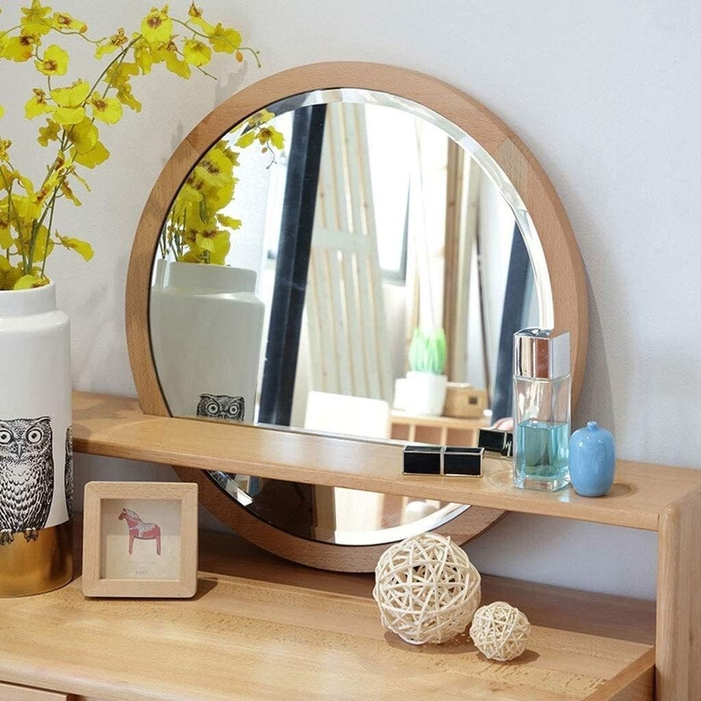 Modern Dressing Table Vanity Set w/ Mirror Stool 1-Drawer Makeup Desk Wood