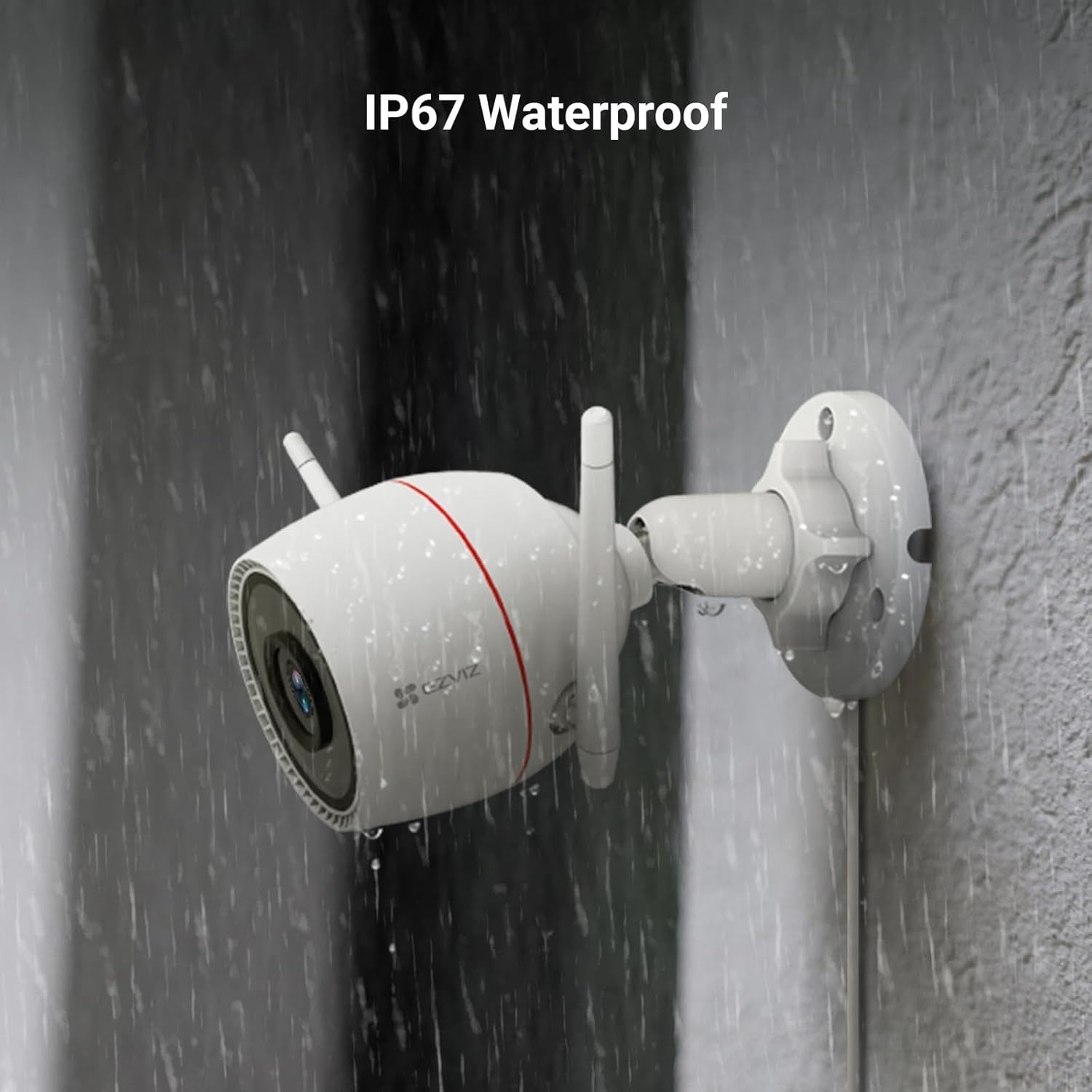 2K Outdoor Security Camera WiFi AI Human Detection Color Night Vision