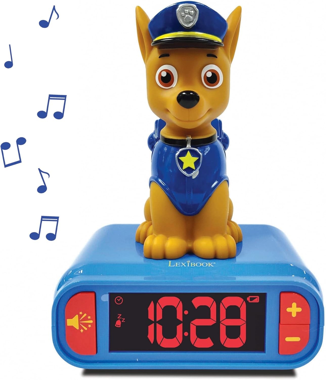 Kids Alarm Clock Night Light LCD Snooze Sound Effects Bedside Clock Toy