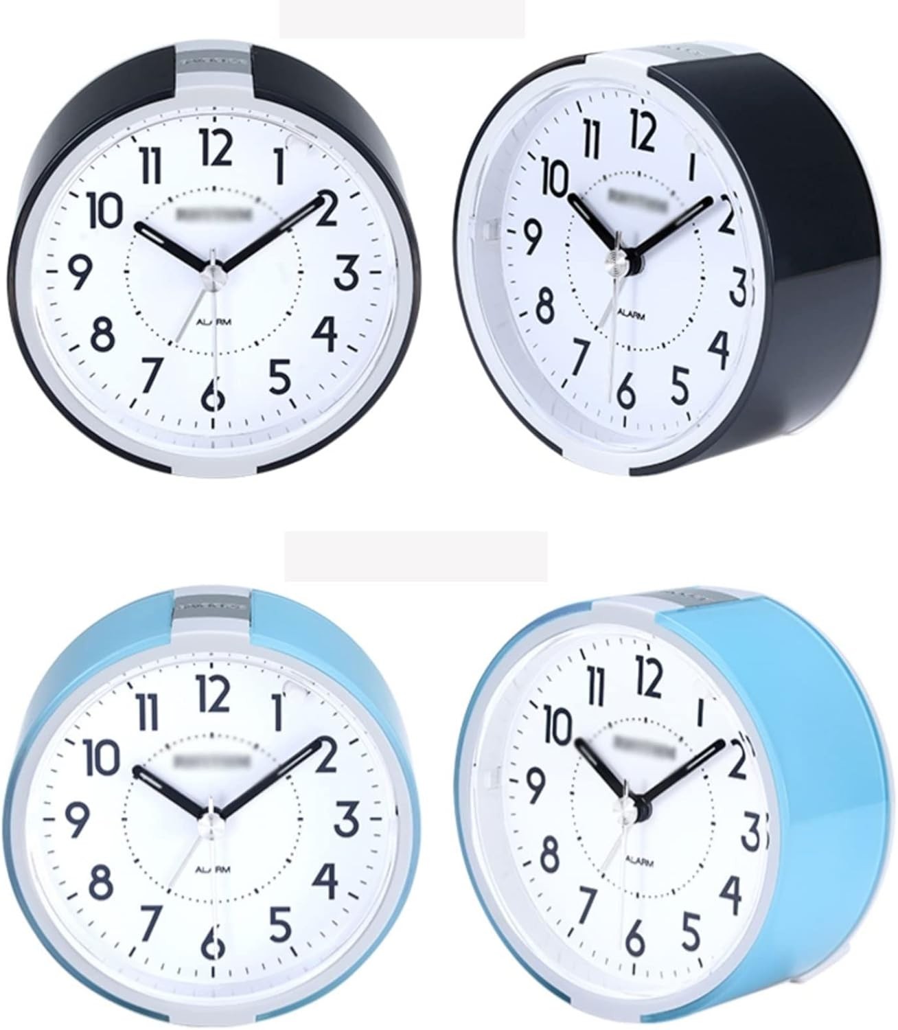 Silent Alarm Clock Battery Operated Loud Wake Up Bedside Clock for Heavy Sleeper