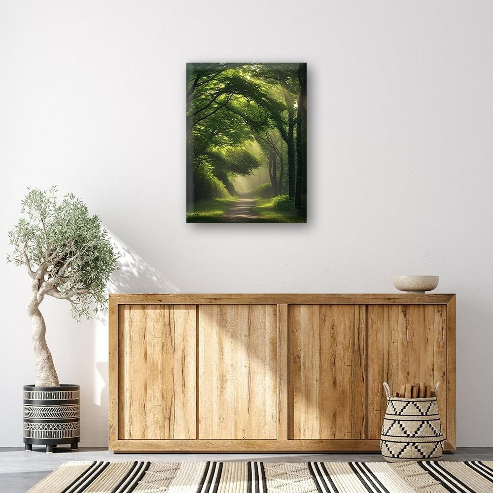 Nature Tree Canvas Wall Art 12x16" Forest Home Office Decor