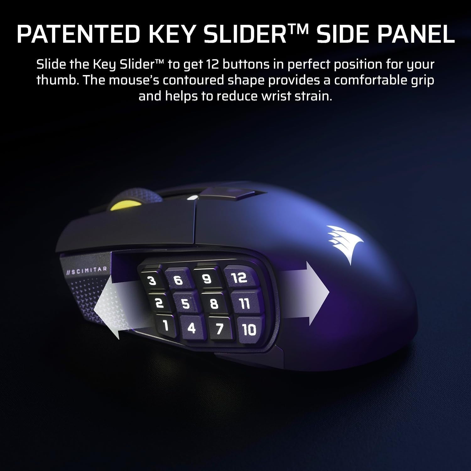 Wireless MMO Gaming Mouse 33K DPI 16 Buttons 150H Battery