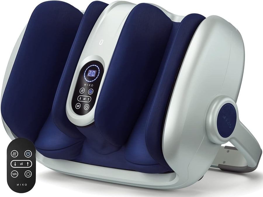 Miko Shiatsu Foot & Calf Massager Deep Kneading Heat Therapy