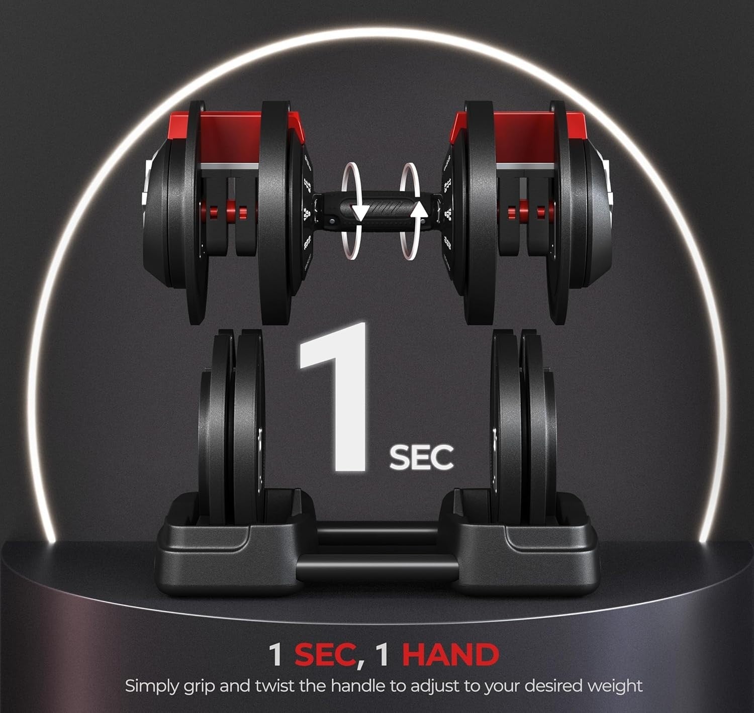 3-in-1 Adjustable Dumbbell Barbell Kettlebell Set Up to 24kg Home Gym