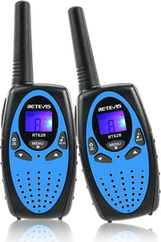 Kids Walkie Talkies 2 Pack Long Range VOX 8 Channel Clear Sound Toy Radios Blue