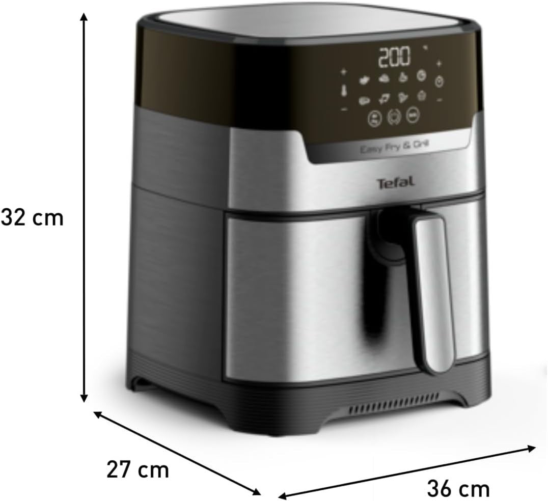 Air Fryer Grill 2-in-1 4.2L Digital 8 Programs Extra Crisp Dehydrate Timer