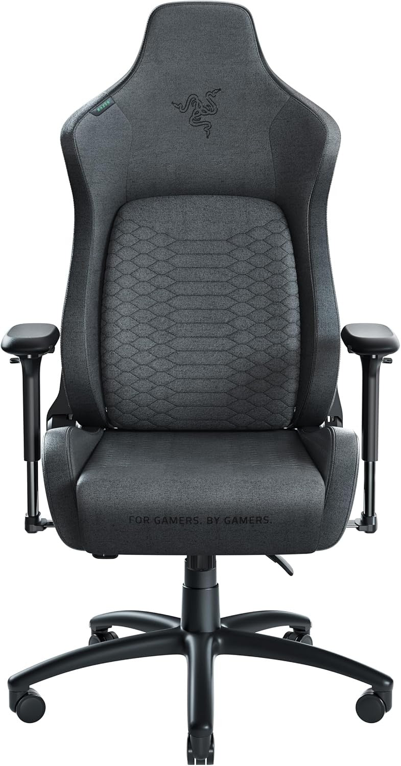 Premium Gaming Chair XL Integrated Lumbar Fabric Adjustable