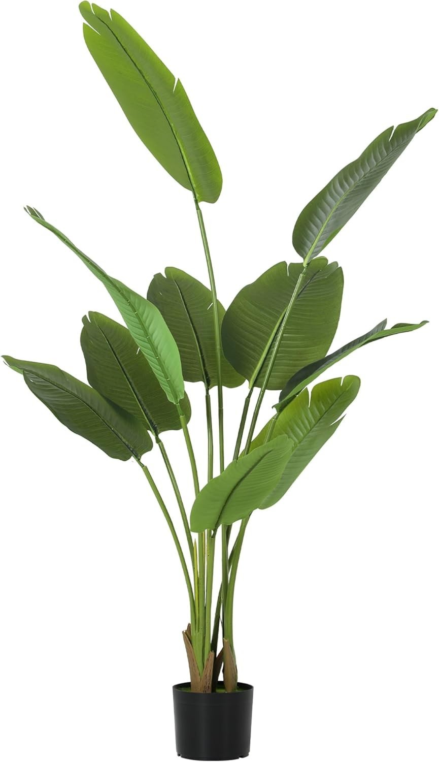 160cm Bird of Paradise Plant Faux Banana Leaf Tree PEVA Flocked Indoor Decor