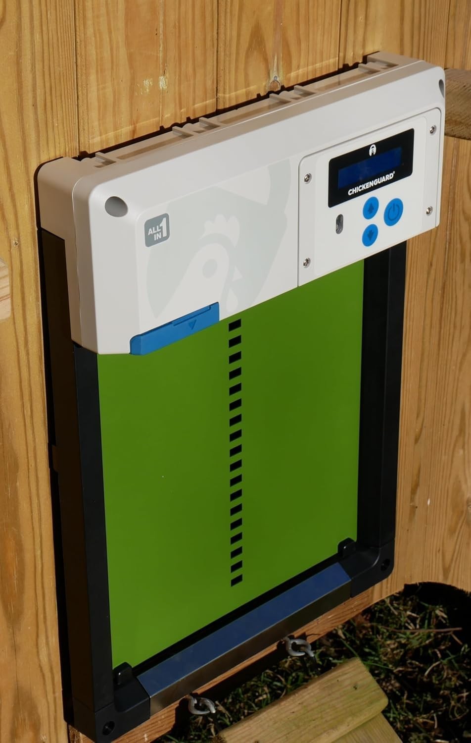 Automatic Chicken Coop Door Opener Green Battery Timer Light Sensor Winter Mode