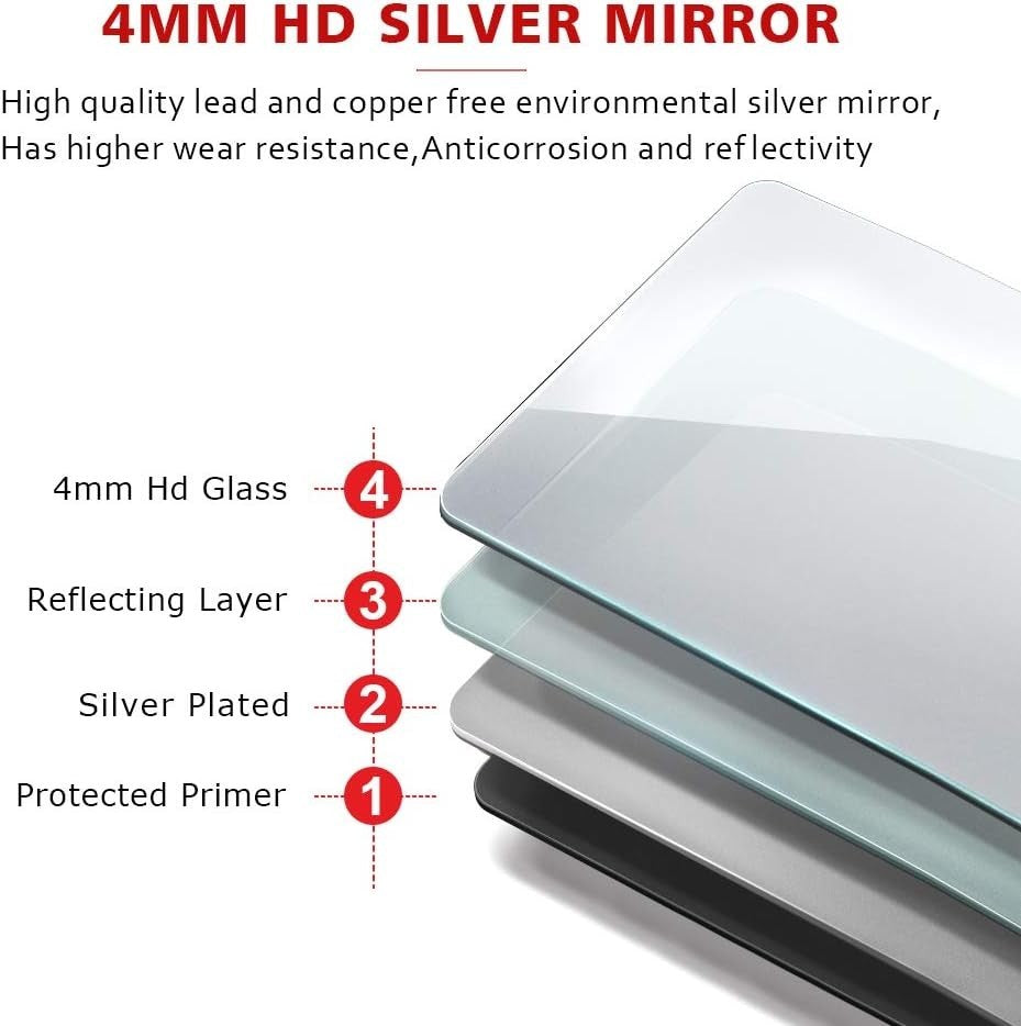 LED Bathroom Cabinet 600x700mm Mirror Light Infrared Sensor Shaver