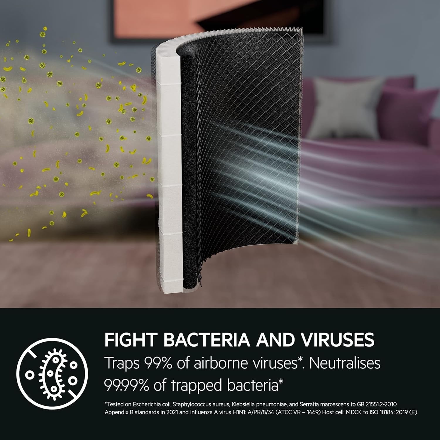 Smart HEPA Air Purifier Quiet Sleep Mode App Control Allergy Home