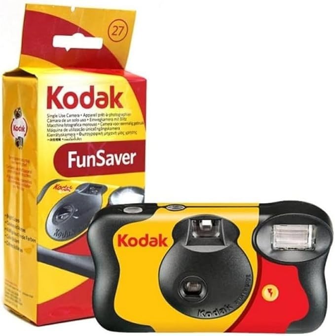 4 Pack Disposable Film Cameras Flash 27 Exposure 800 ISO Compact