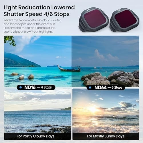 STARTRC ND/CPL Filter Set for DJI Mini 5 Pro Drone Lens 3-Pack Filter set