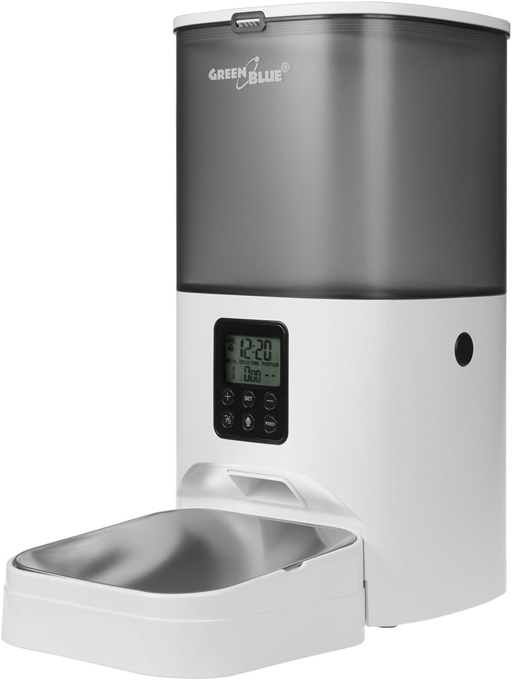 Automatic Pet Feeder 6L Food Dispenser LCD Timer 8 Meals Portion Control
