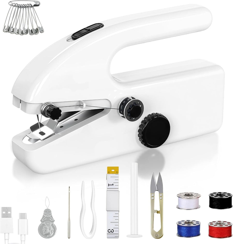 Handheld Sewing Machine Cordless Mini Portable Stitching Tool