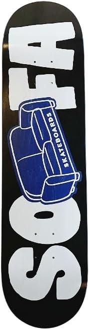8.375" Blue Deck Logo Skateboard – 7-Ply Maple for Tricks + Urban Rides