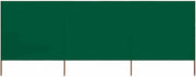 Green 3-Panel Camping Wind Screen 400x80cm Outdoor Privacy Divider Garden Shade