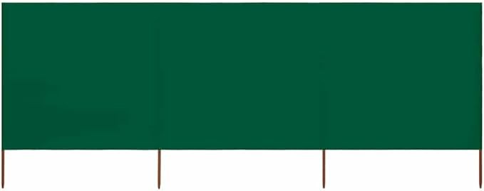 Green 3-Panel Camping Wind Screen 400x80cm Outdoor Privacy Divider Garden Shade