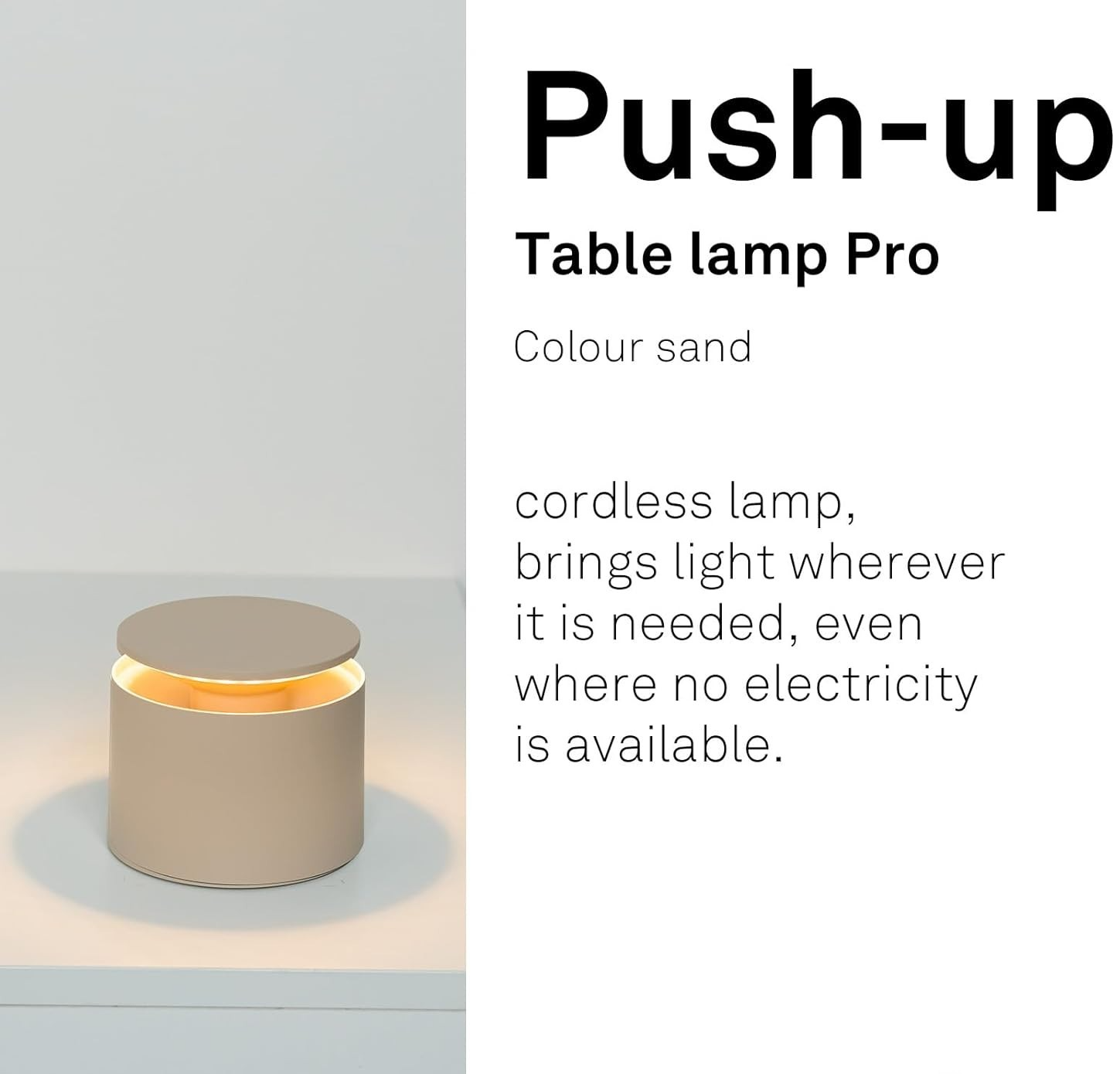 Cordless Rechargeable Touch LED Table Lamp with Dimmable Outdoor Use 80-100cm