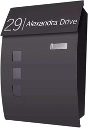 Wall Mounted Waterproof Post Box with Lock Secure Mailbox Customisable Design