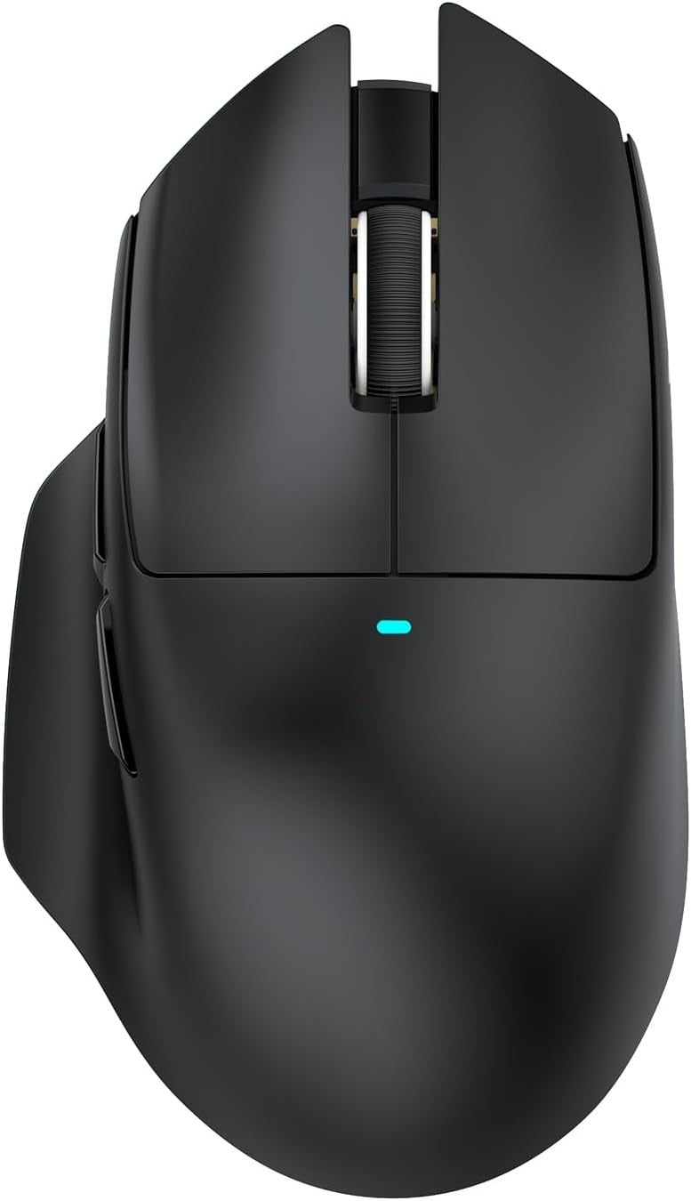 Ultra Light Gaming Mouse 65g 25K DPI Wireless RGB Dock Black Grip