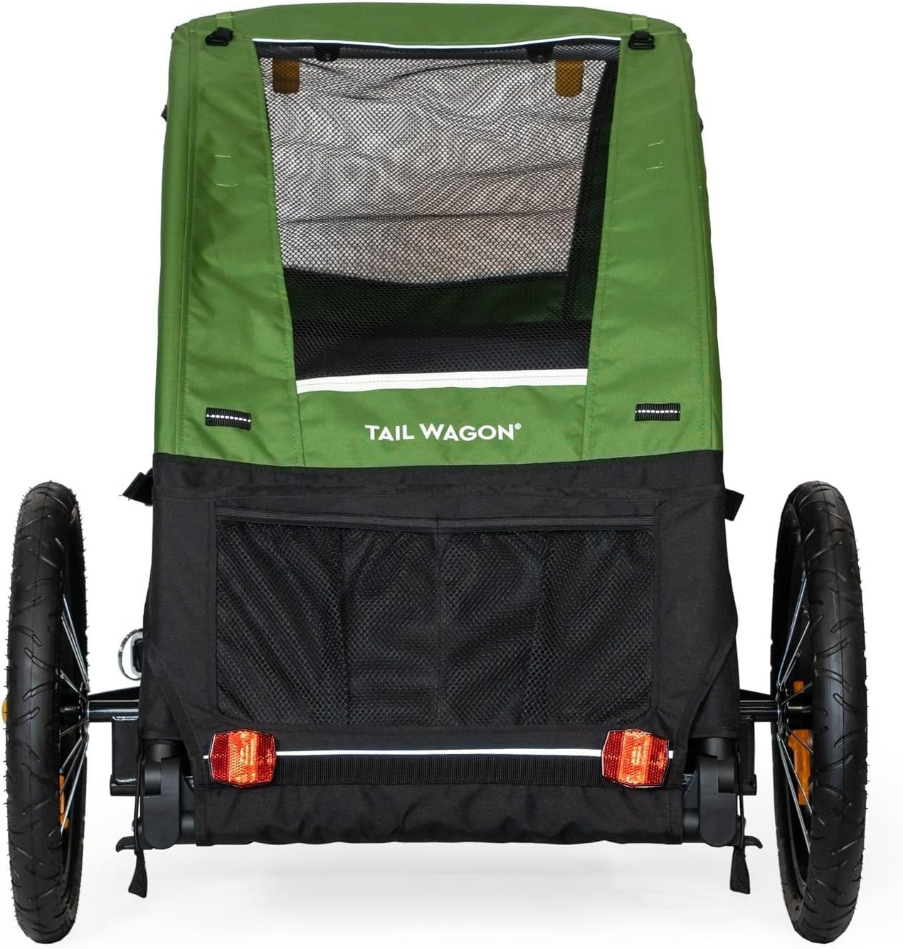 Lightweight Pet Bike Trailer with Mesh Windows Removable Floor & Storage Pocket