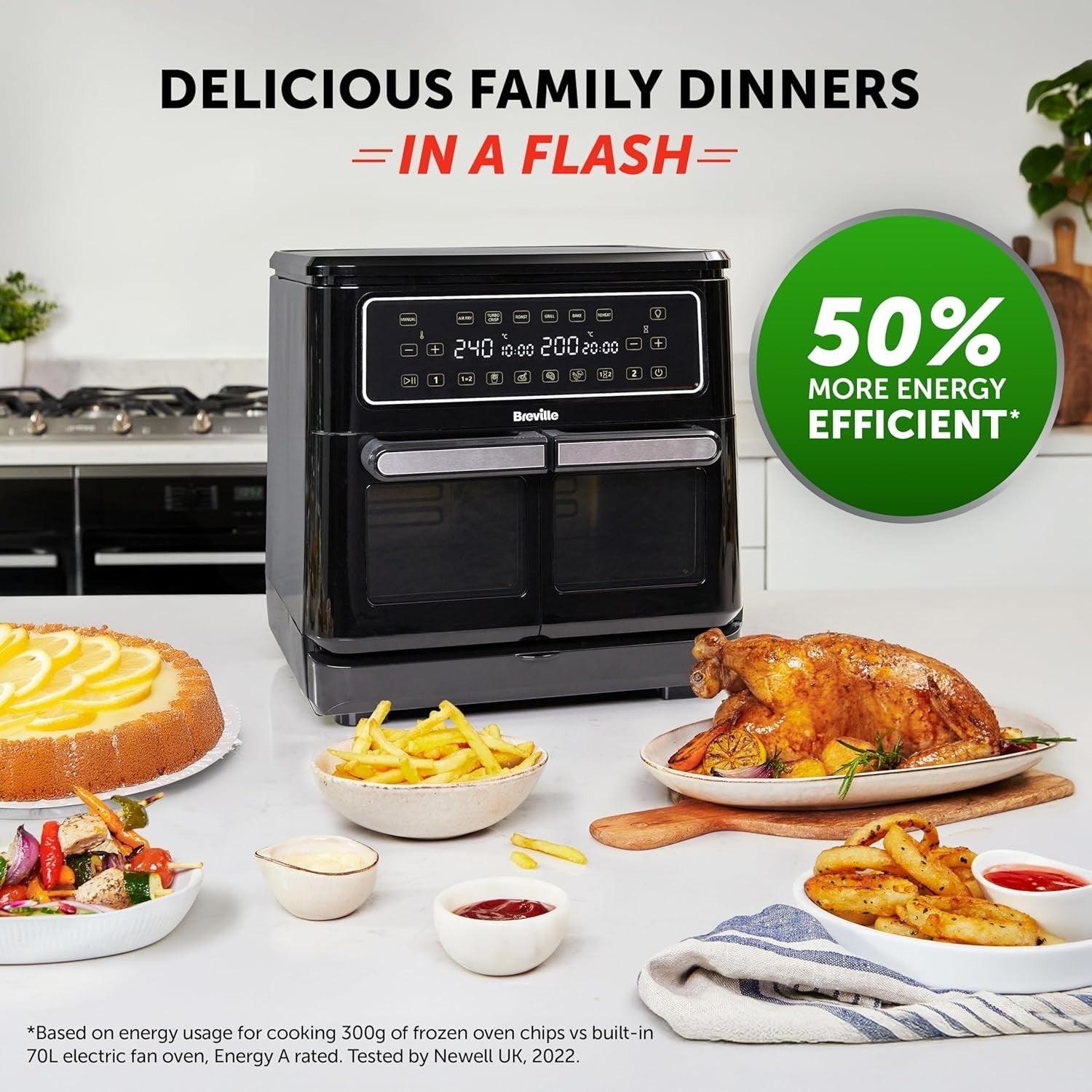 11L Digital Dual Zone Air Fryer Oven | 12-Way Cooking | XL Family Capacity
