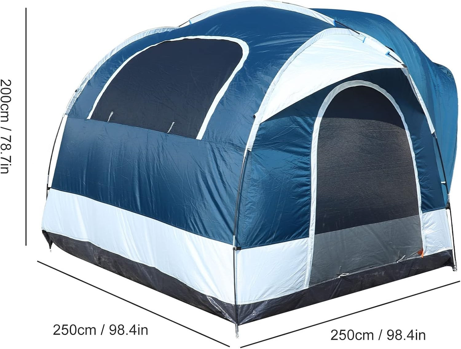 Double Layer Waterproof 3–4 Person Camping Tent Outdoor Tailgate