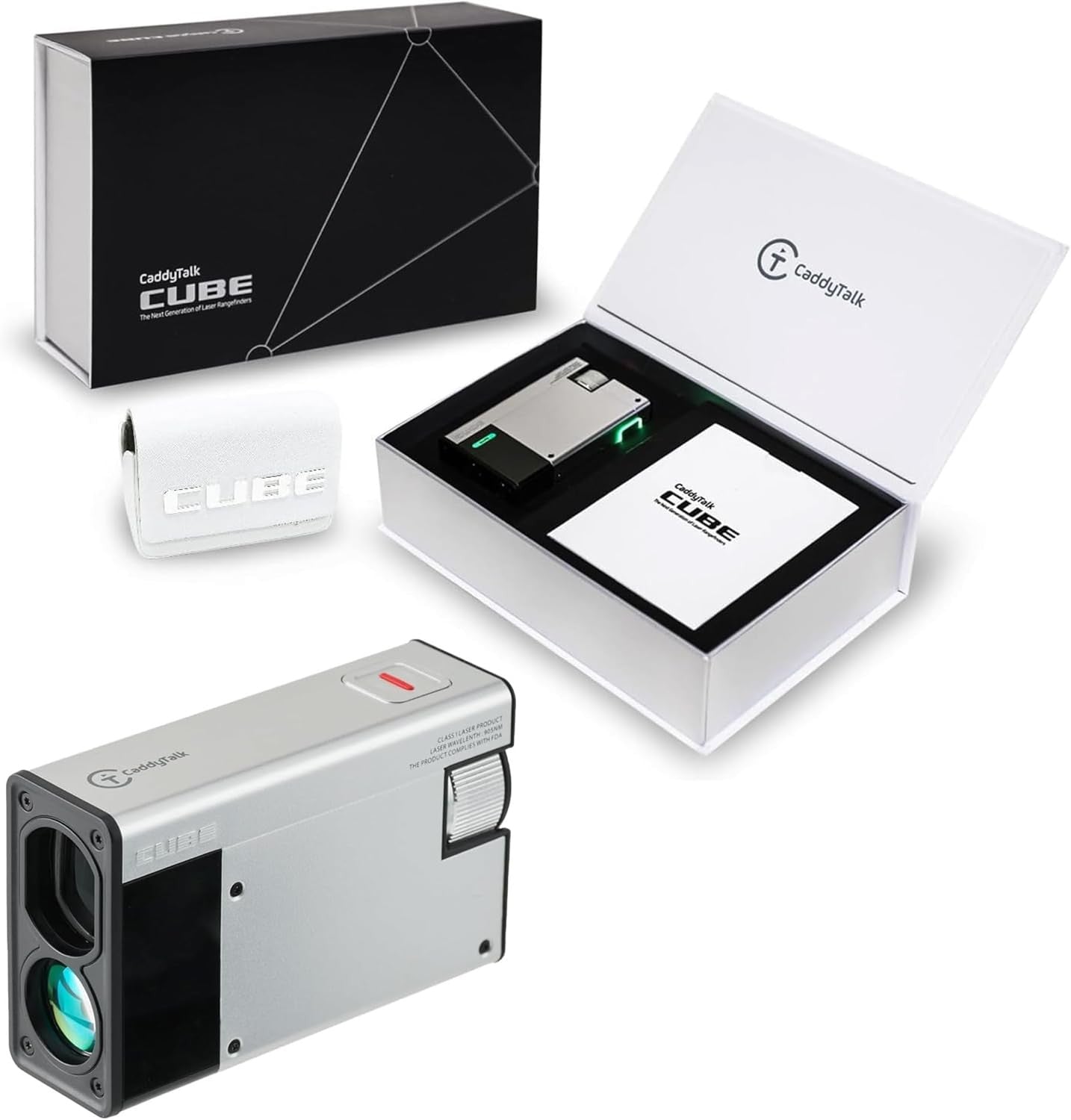 Golf Rangefinder Rechargeable Cube 1000Y Slope OLED Pin Lock