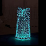 Luminous Triangle Glass Vase Modern LED Effect Table Wedding Home Decor