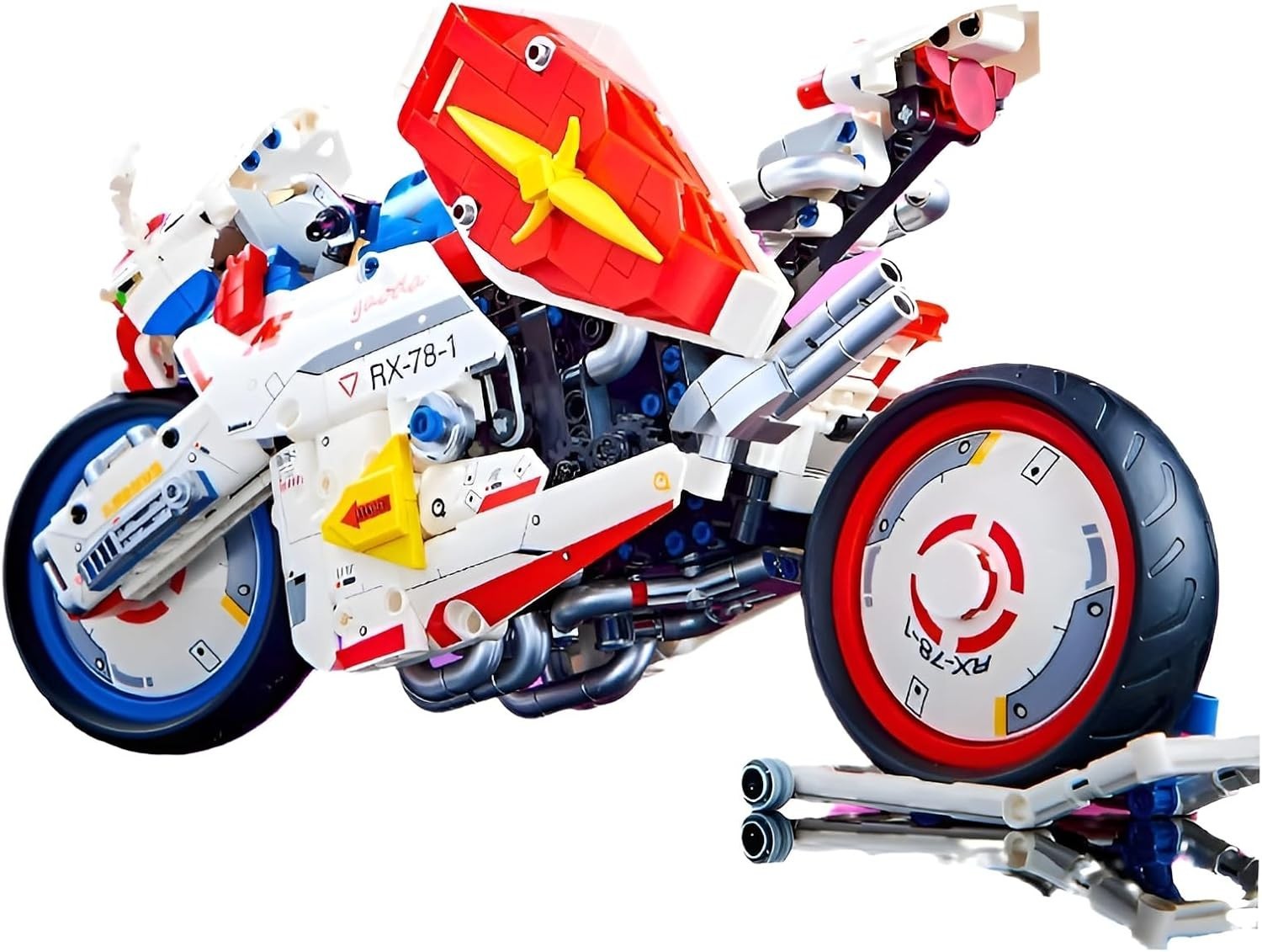 Motorbike Building Kit 1055pcs – STEM Display Model, Gift for Teens & Adults