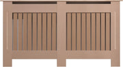 Large Radiator Cover Unfinished MDF | Customisable Vertical Slat Modern Cabinet