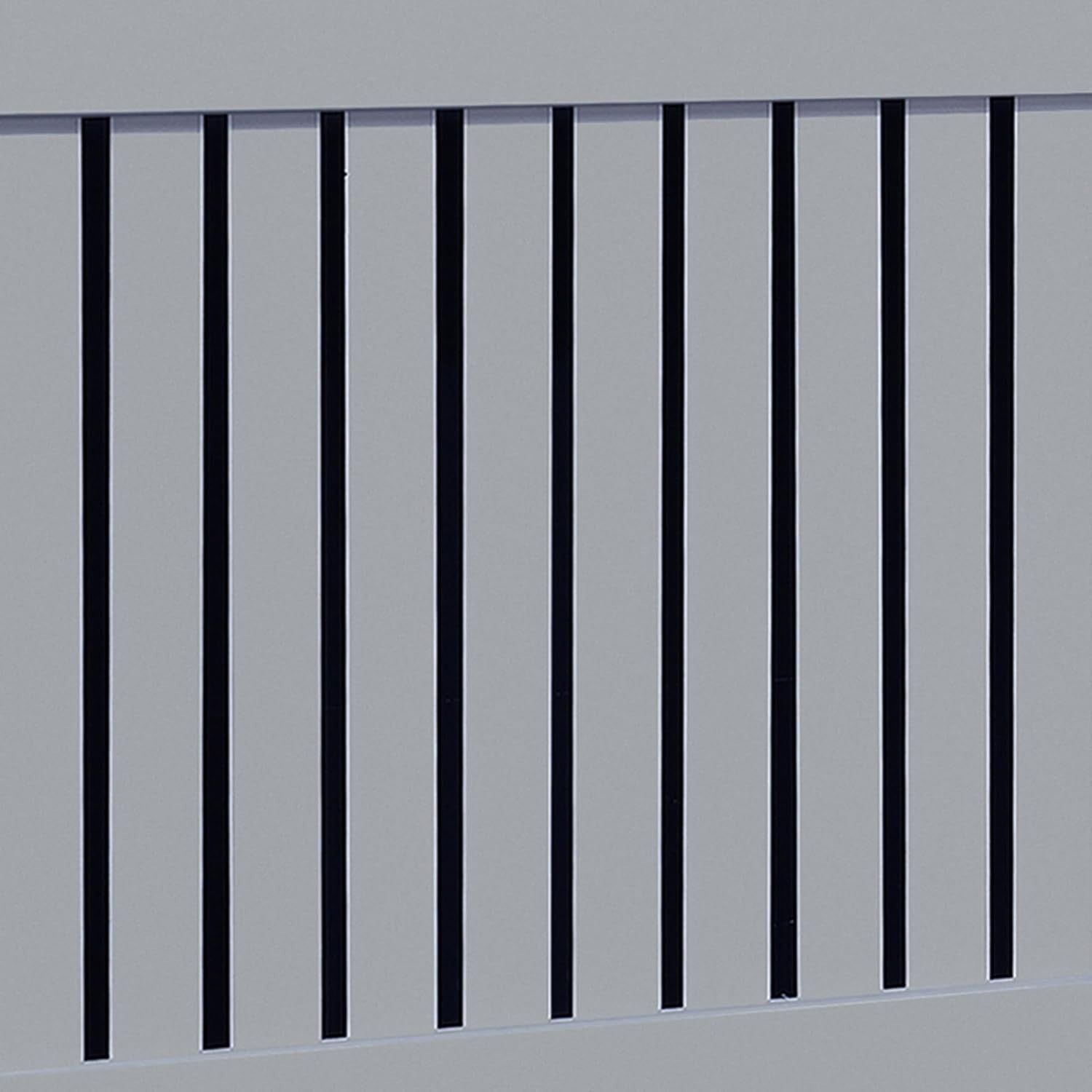 Radiator Cover Large Grey Oak Modern MDF Slatted Cabinet With Shelf 152cm
