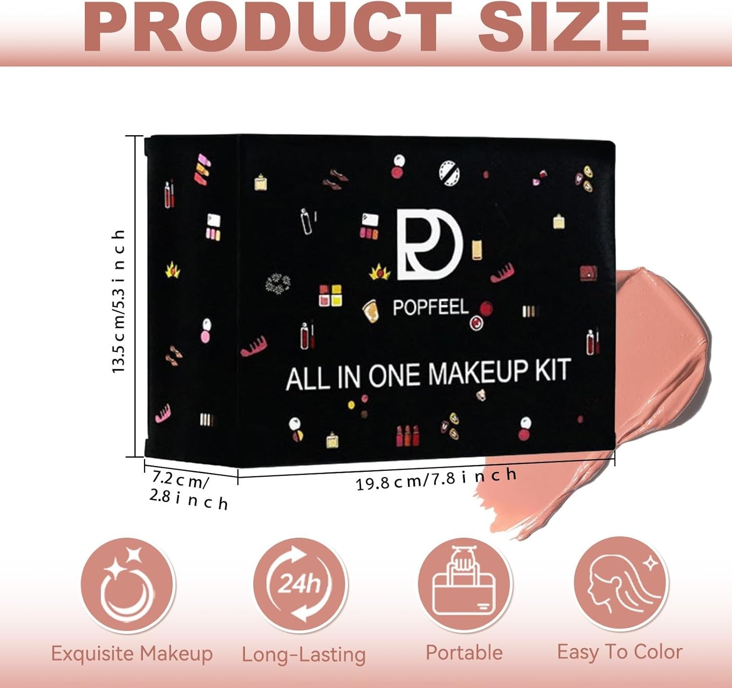 All In One Makeup Kit Set Eyeshadow Palette Lipstick Travel Case