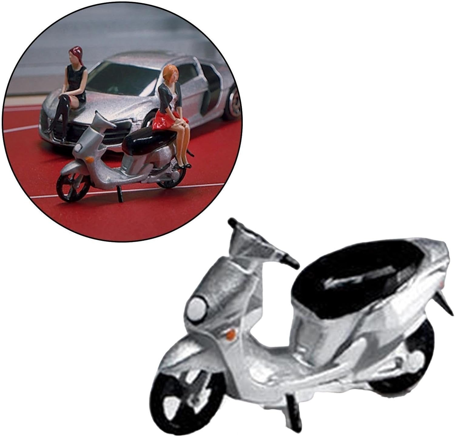 Miniature 1:64 Scale Motorcycle Model Toy – Detailed Wood Collectible Decor