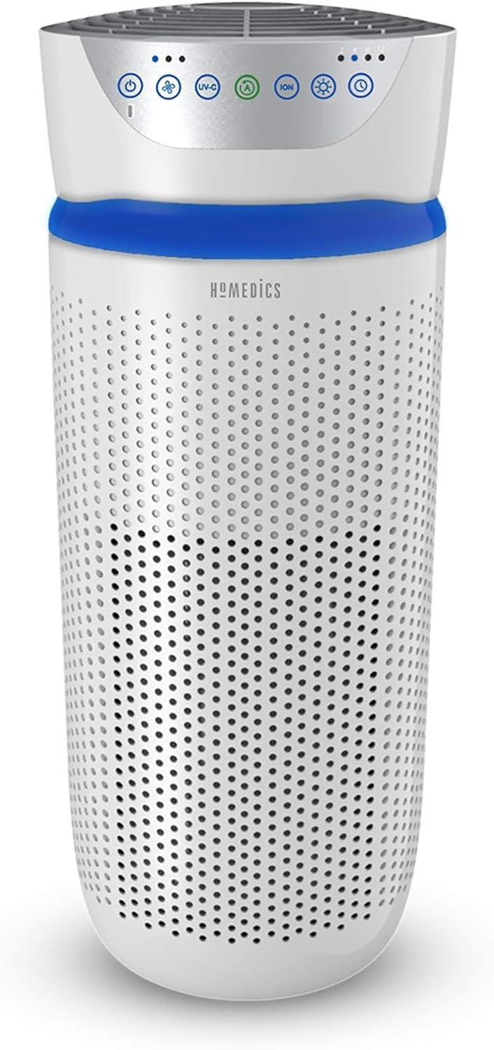 Air Purifier Tower HEPA UV-C Carbon Filter Ionizer Allergy Smoke Pet Odours