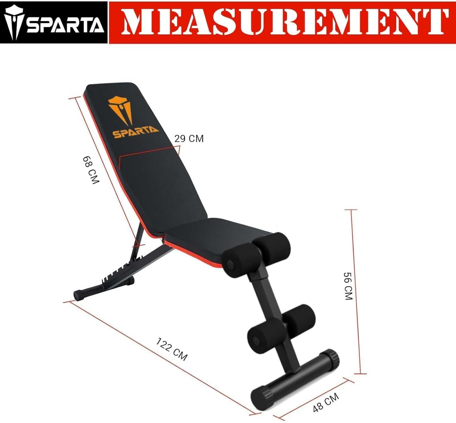Adjustable Weight Bench 250KG Foldable Home Gym Incline Decline