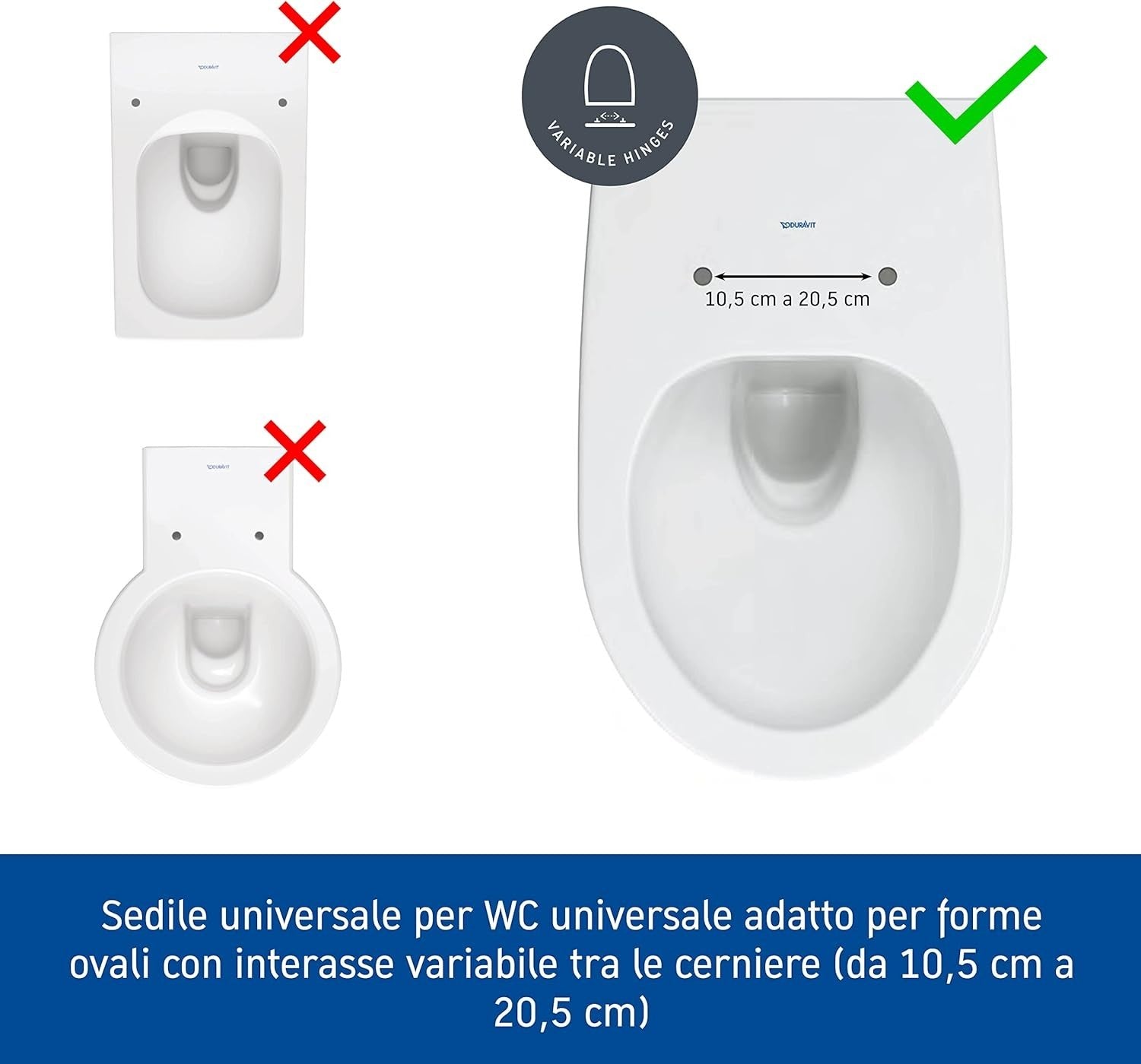 Universal Oval Toilet Seat Soft Close Quick Release Urea Thermoset White EU