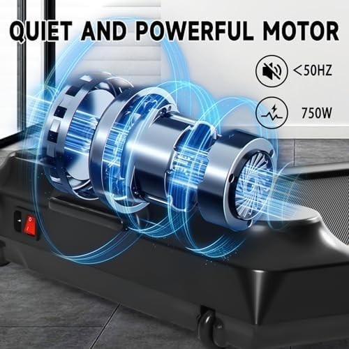 Folding Walking Pad 0.75HP Under Desk Treadmill LED Display Remote App Control