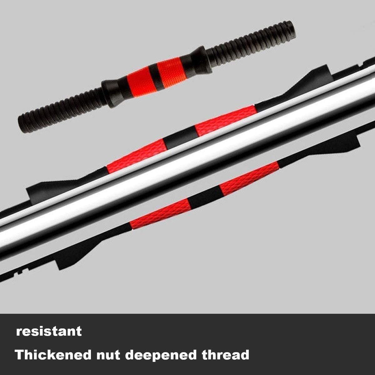 40kg Slide-On Free Weights Set Dumbbell Barbell Combo Home Training